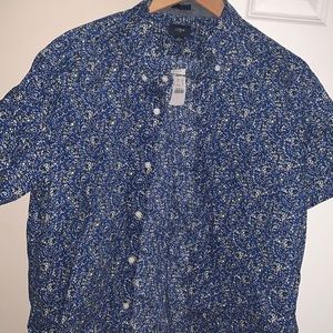 NWT Men’s J. Crew Slim fit Printed Button Down
